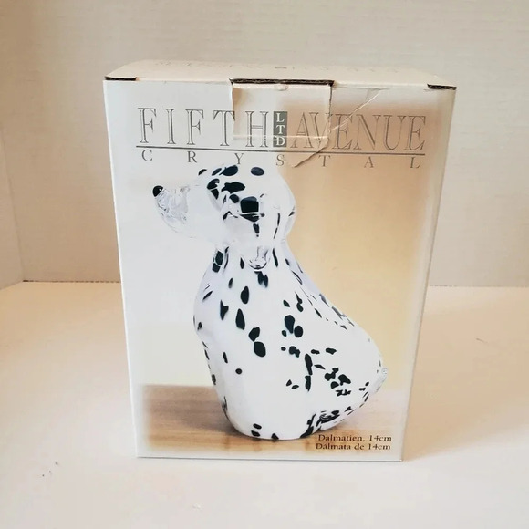 Fifth Avenue Crystal Dalmatian Dog Figurine,Handmade Art  Glass. - Picture 10 of 13